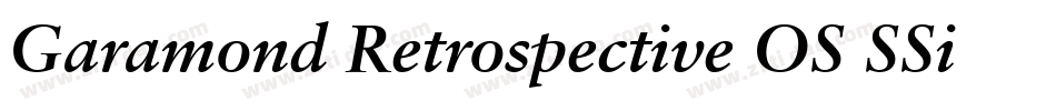 Garamond Retrospective OS SSi Normal字体转换
